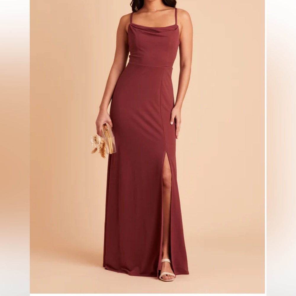 BIRDY GREY ASH DRESS, SIZE M, CREPE ROSEWOOD, NWT - Picture 4 of 7